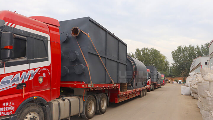 連續(xù)式膠粉煉油設(shè)備裂解油氣冷卻分離處理流程